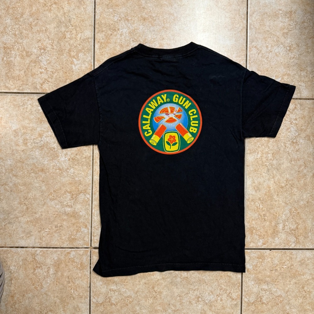 Callaway Gun Club T Shirt Mens Adult S Golf‎ Graphic Print Black